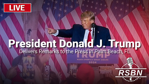 LIVE REPLAY: President Trump Delivers Remarks to the Press in Palm Beach, FL - 10/29/24