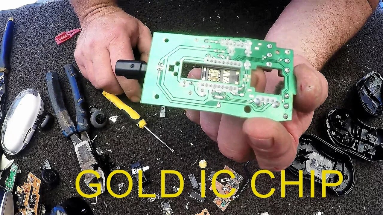 Gold Chips from Computer Mice