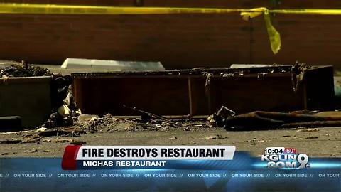 Iconic south Tucson restaurant destroyed in fire
