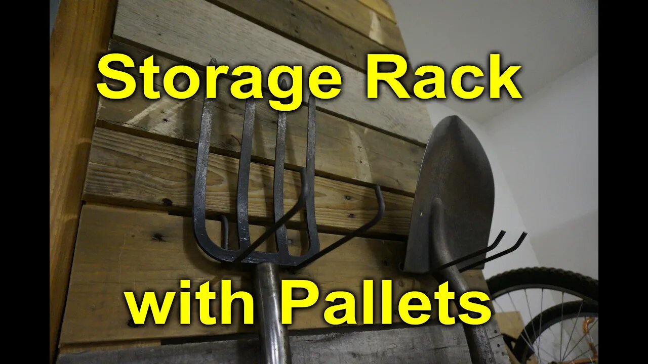 Pallet storage rack for the garage - Modular and Easy DIY