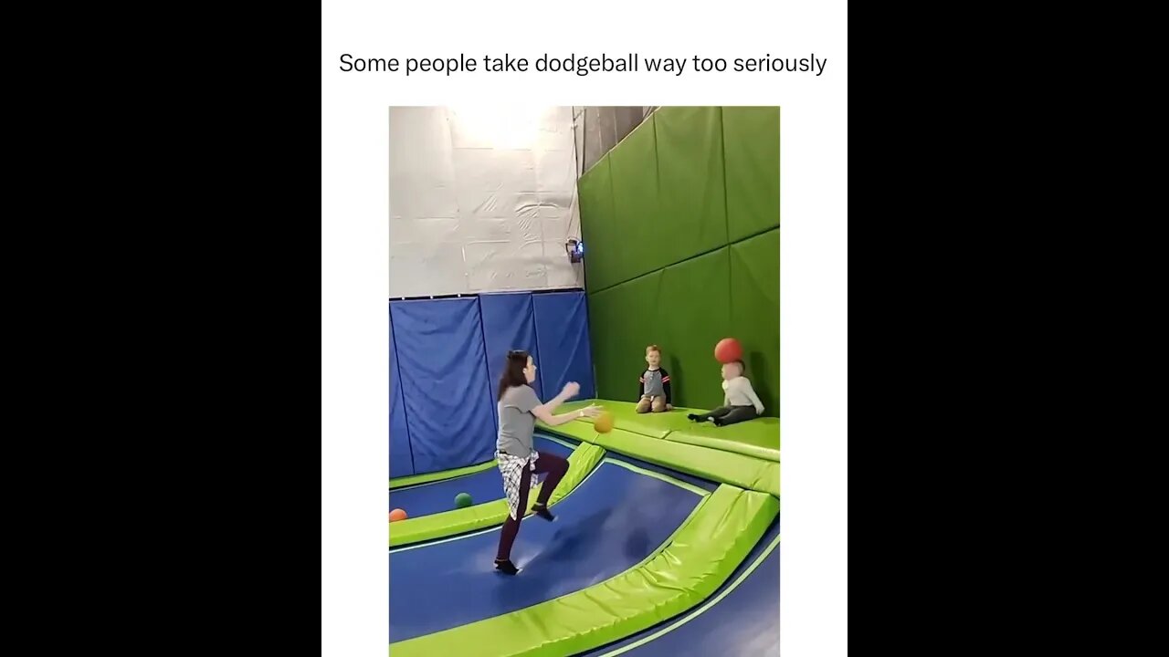 Taking a dodgeball game seriously.