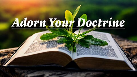 Adorn Your Doctrine - Bro Ben Naim | Stedfast Baptist Church