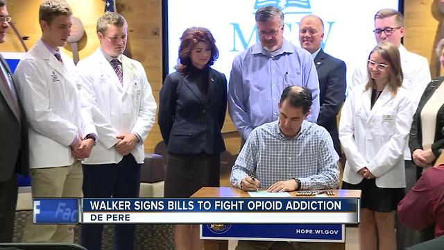 Governor Walker signs bills to fight opioid addiction