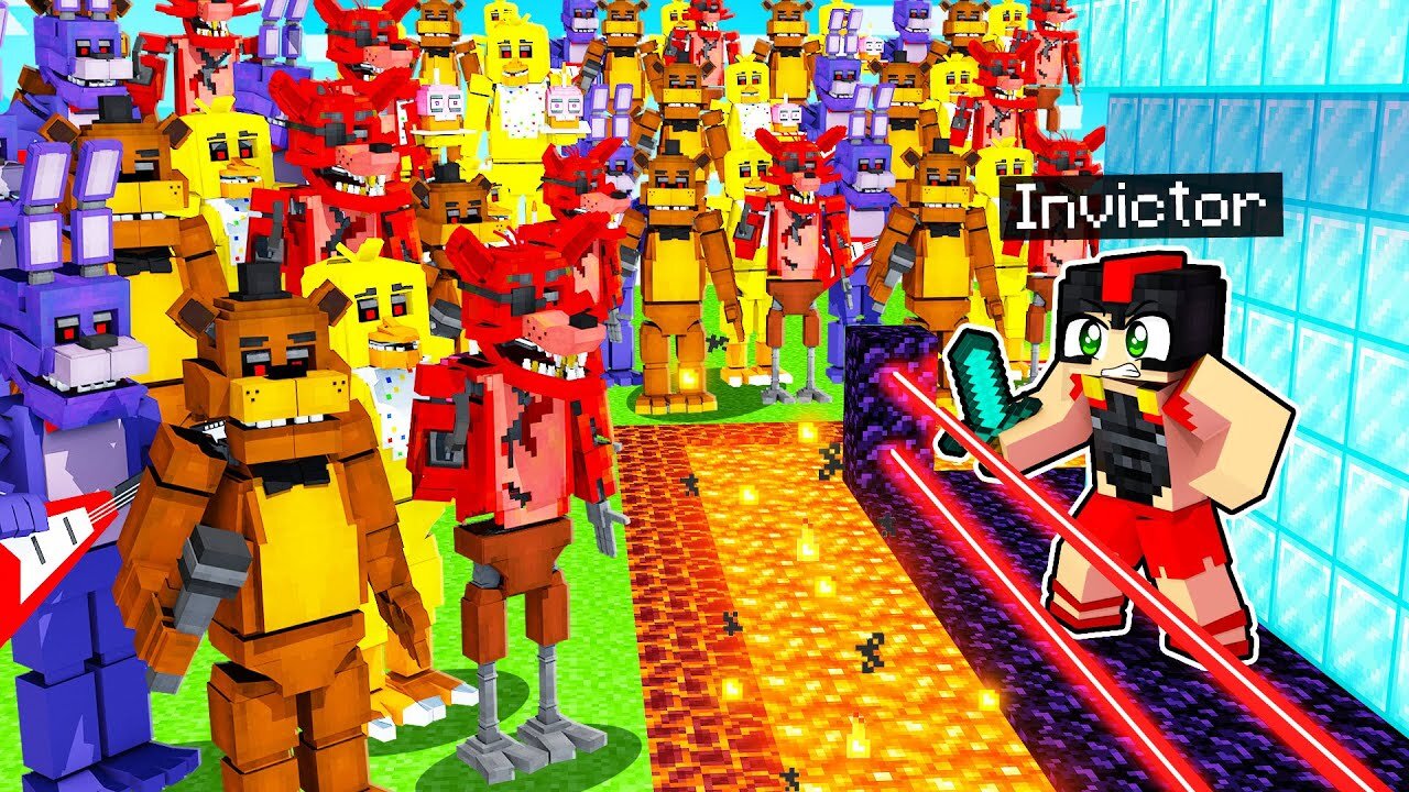 1000 FNAF vs LA BASE MÁS SEGURA de Minecraft 😱