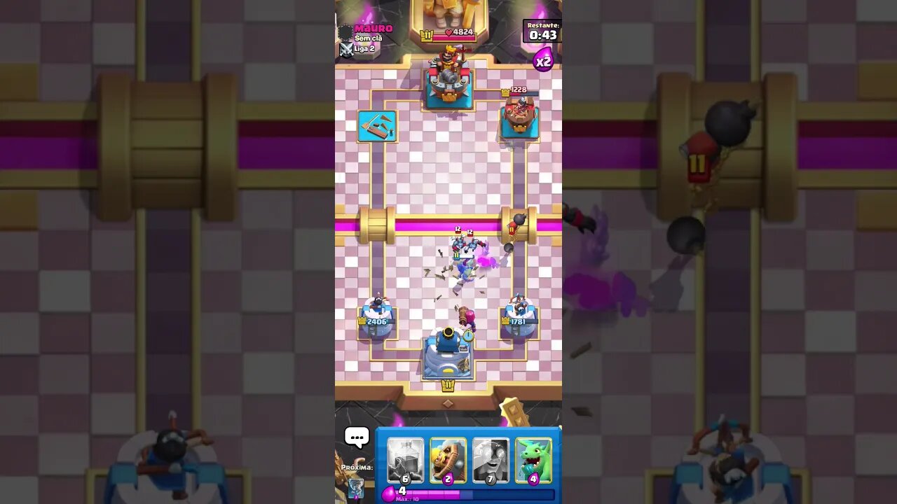 CLASH ROYALE SHORTS #177 - SÓ TEM PARTIDA TOP