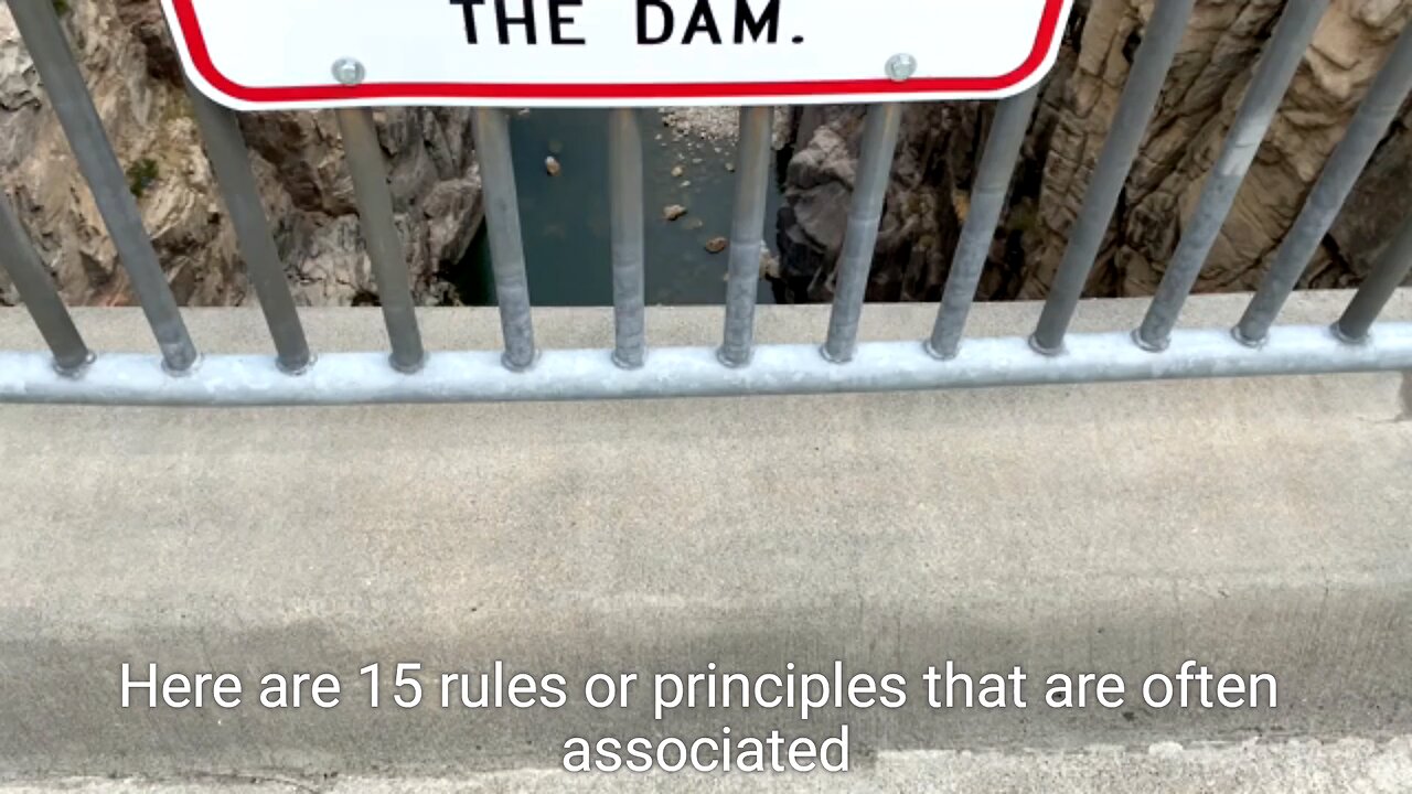 15 Rules For Man