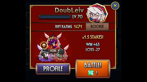 REVENGE😤 Rift Battles Skullgirls Mobile