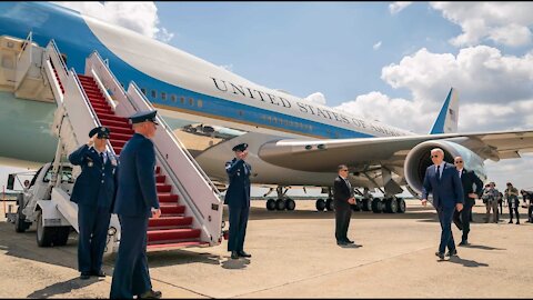 President Joe Biden's helicopters, planes and motorcades in New Castle, Delaware