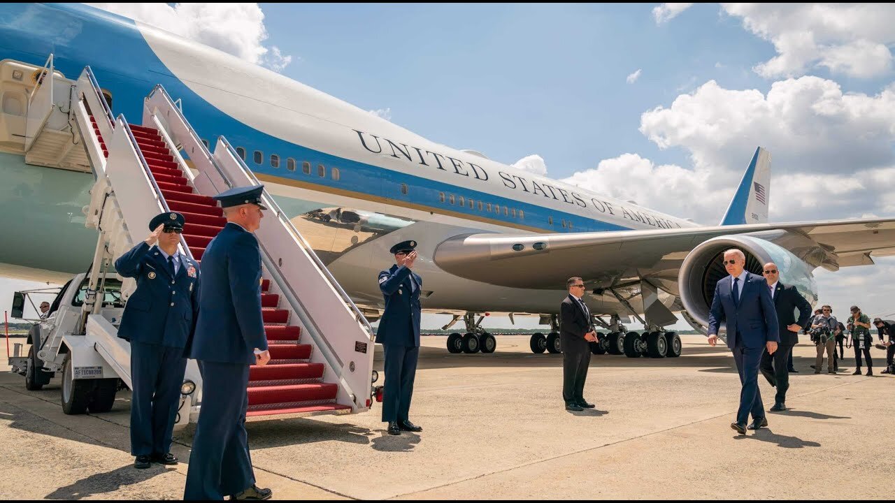 President Joe Biden's helicopters, planes and motorcades in New Castle, Delaware