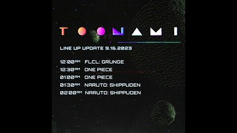 DOUBLE UP DOUBLE UP!!! Toonami Schedule September 16, 2023