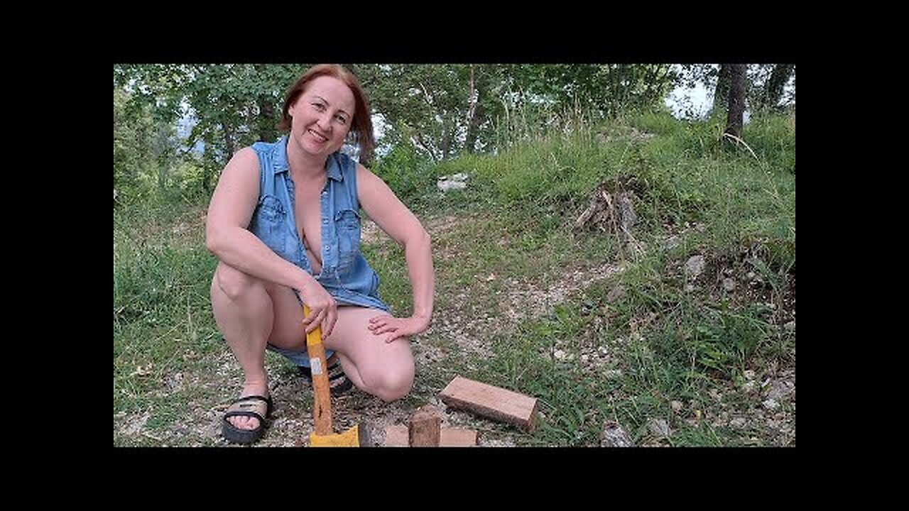 BBQ Mastery in the Mountain Village. Cooking in a mountain village.