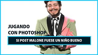 Transformación con Photoshop: Si Post Malone fuese un niño bueno...