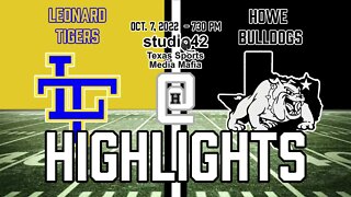 Howe Bulldogs vs. Leonard Tigers Highlights, 10/7/2022