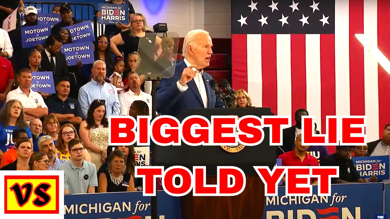 Biden's biggest lie at Michigan rally, WASN'T about Trump