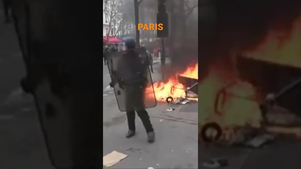 Paris continues to burn and riot police are struggling to contain protesters.