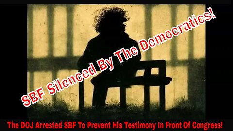 The DOJ Arrested SBF To Prevent His Testimony In Front Of Congress So No One Would Learn The Truth!