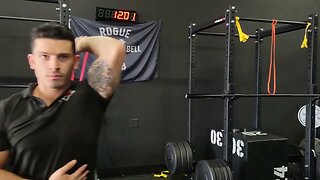 Standing Band Overhead Single Arm Tricep Extensions
