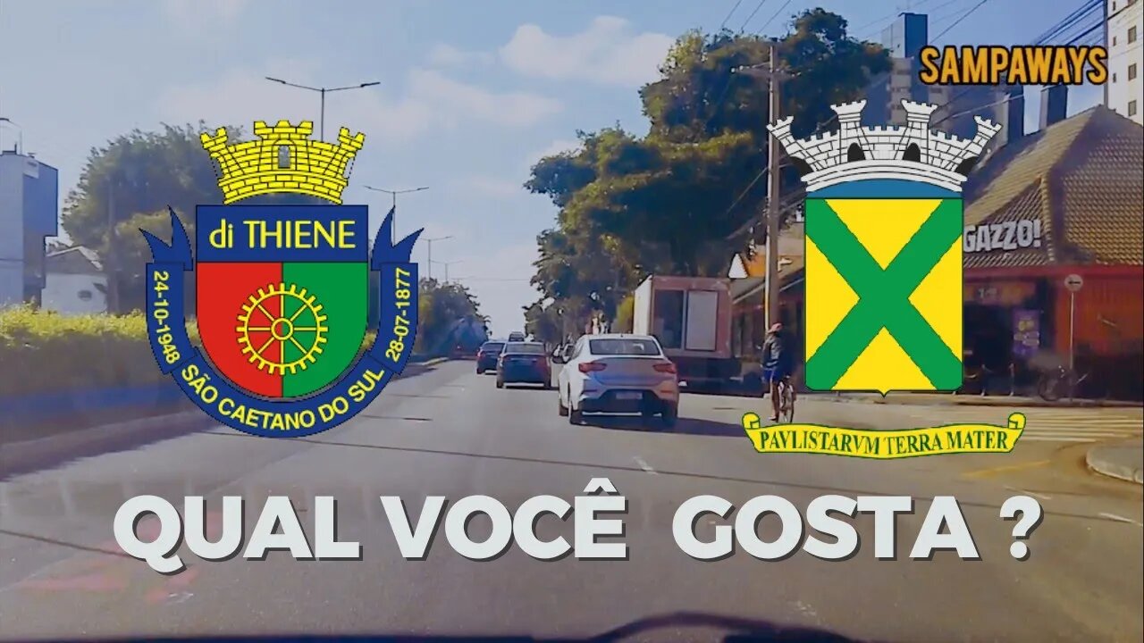 Passeio em Algumas das PRINCIPAIS RUAS & AVENIDAS de São Caetano e Santo André