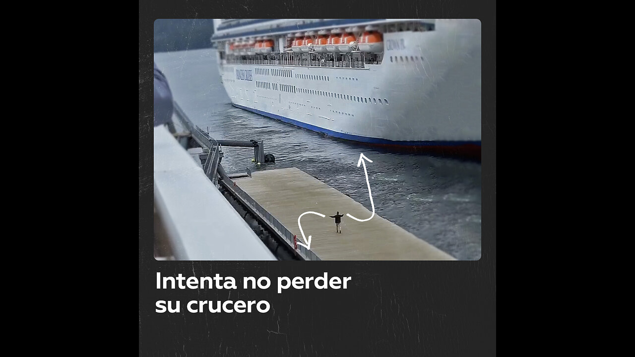 Hombre corre tras el crucero equivocado en EE.UU.