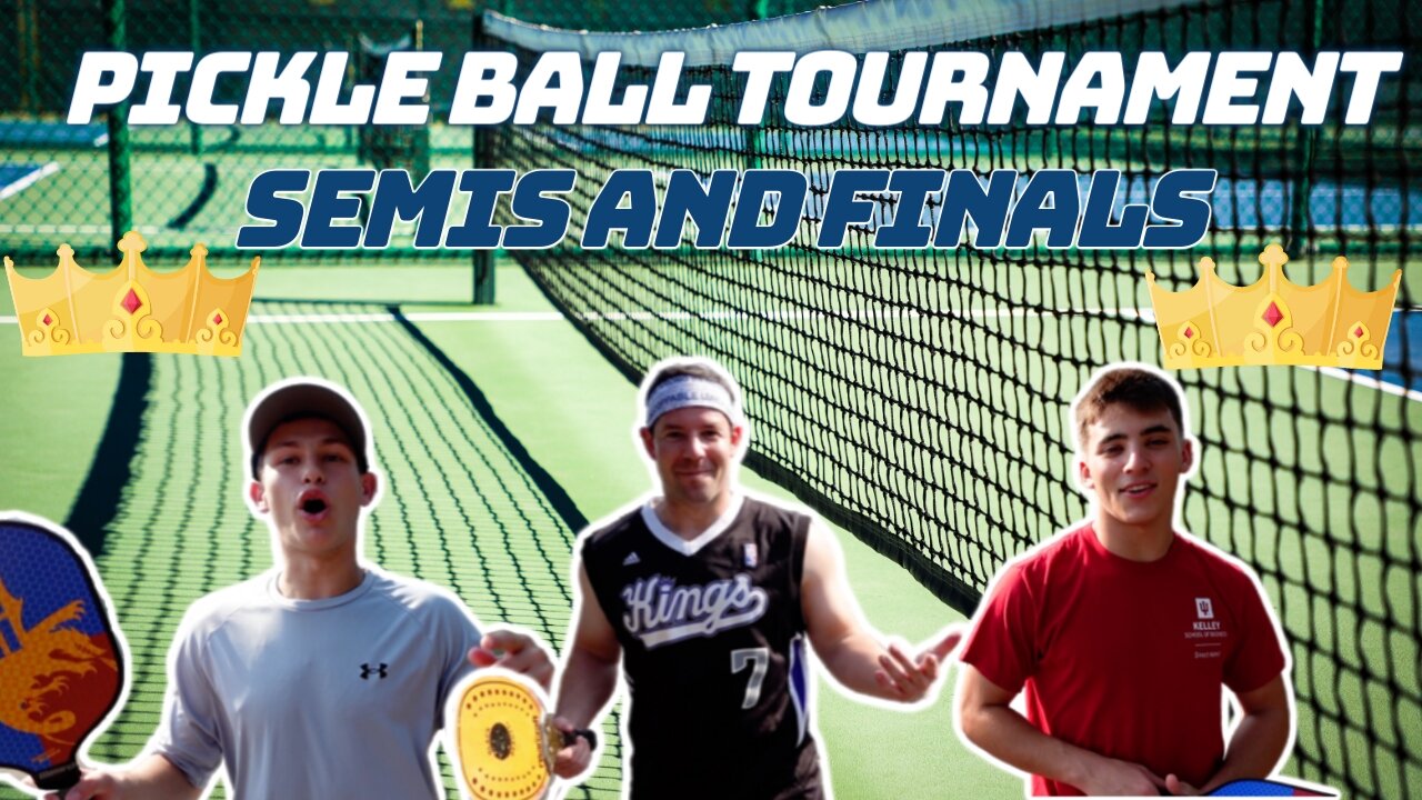 PICKLE BALL TOURNAMENT with Jared, James, and Ethan | PART 2 Semis and Finals