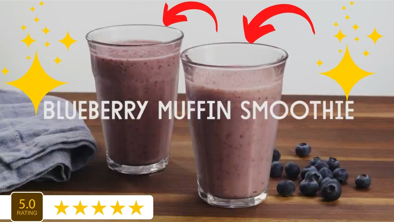 Blueberry Muffin Smoothie A Fun Fast Easy and Delicious Recipe