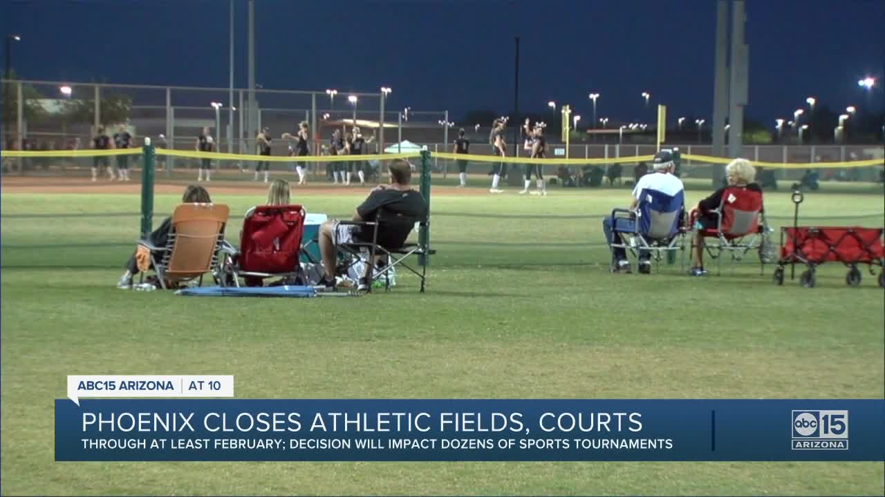 Phoenix closes athletic fields, courts