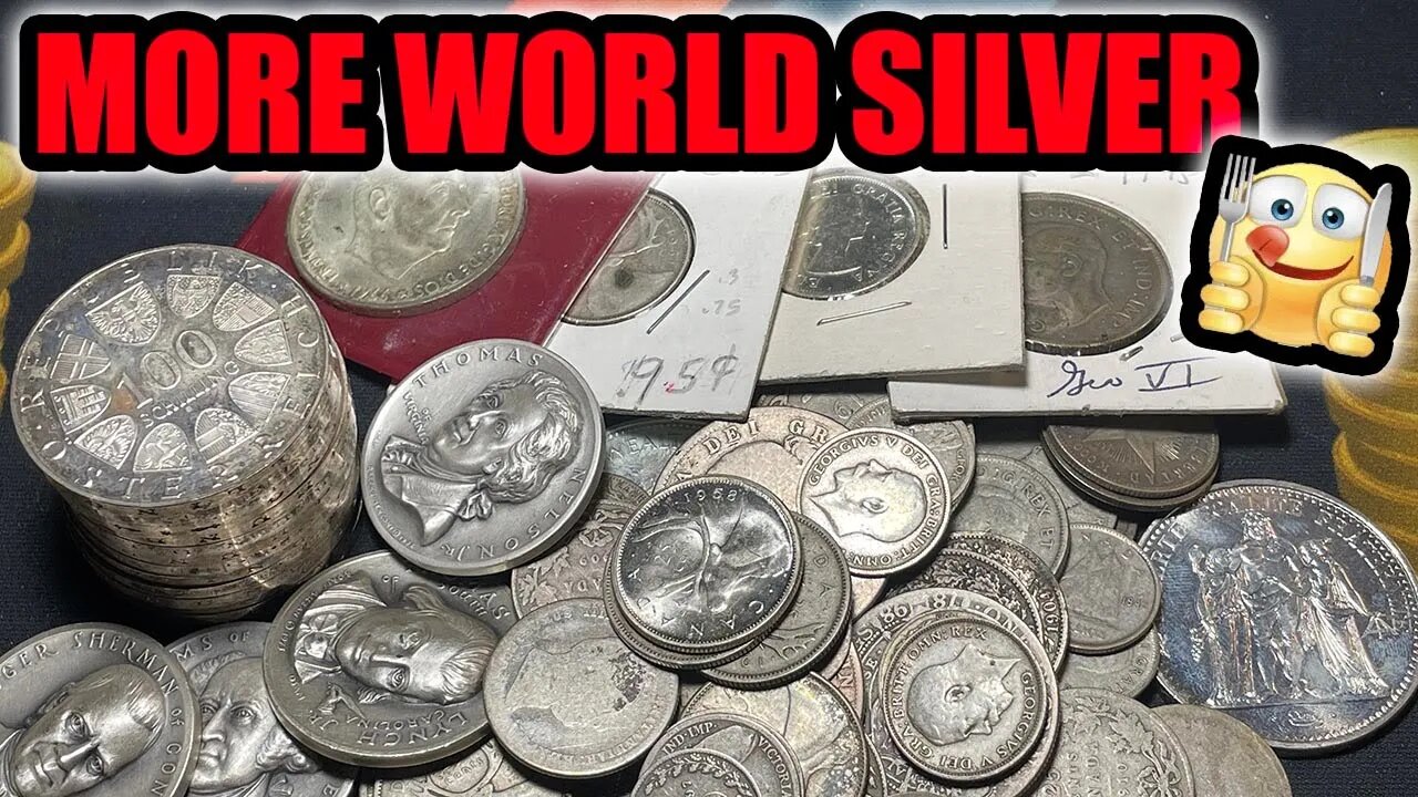 $630 Silver World Coin & Medals Buy: Stocking Up On UK, Austria, USA, Cuba, & More!!