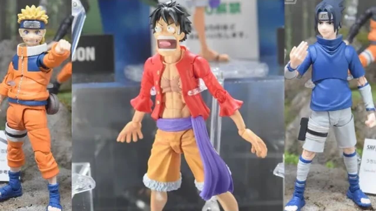S.H.FIGUARTS MONKEY.D.LUFFY -THE RAID ON ONIGASHIMA- NARUTO & SASUKE