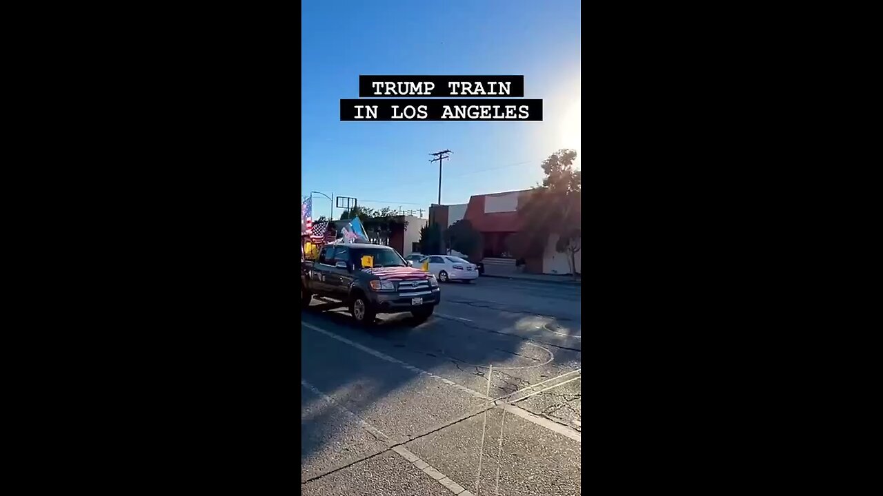 Los Angeles Trump train