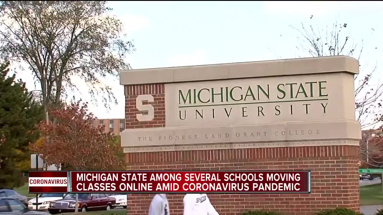 Michigan State University switching to virtual instruction amid coronavirus outbreak