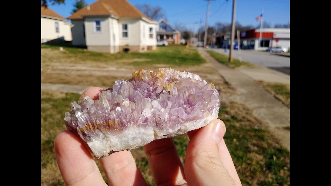 Classic Amethyst and Citrine Specimen