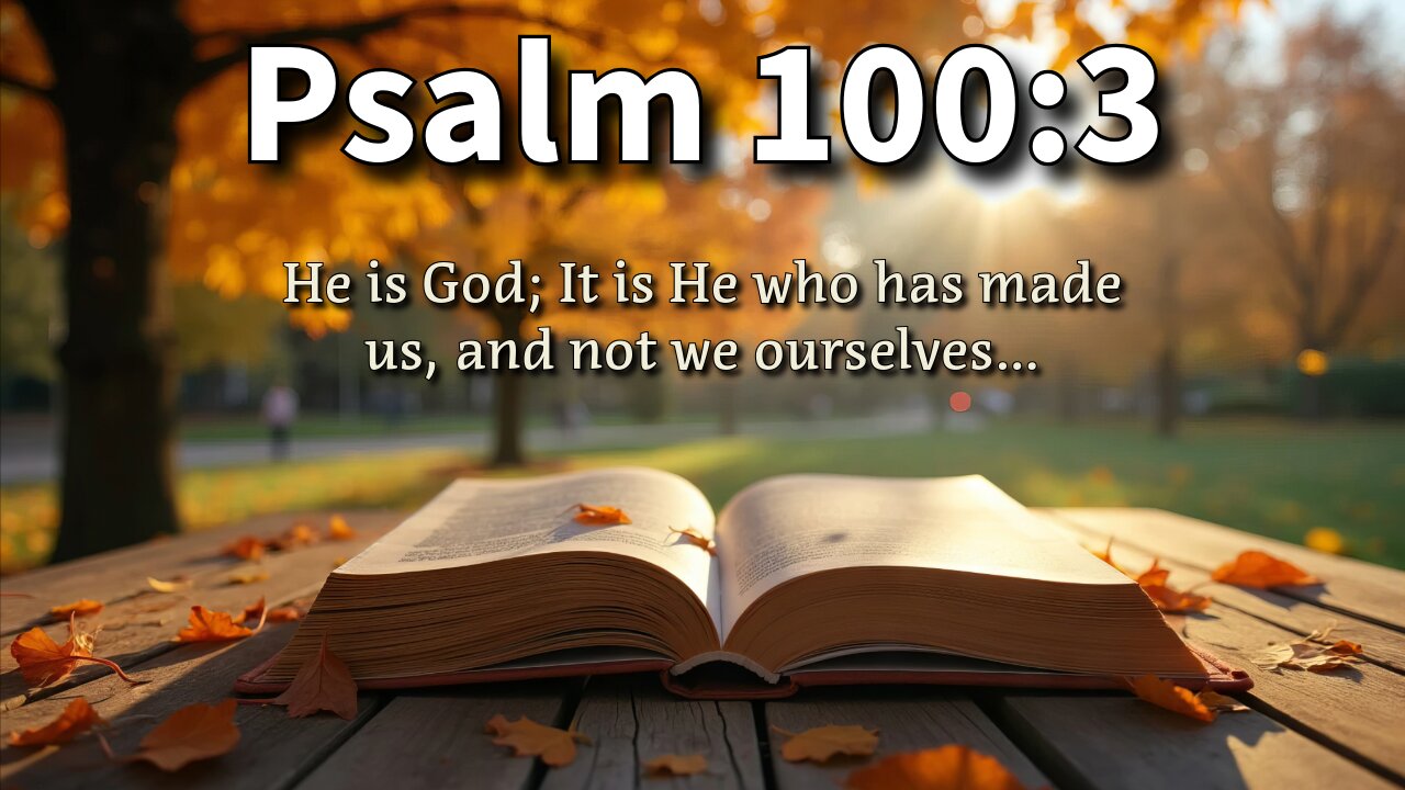 Psalm 100:3 - The Sovereignty Of God In Creation And Salvation