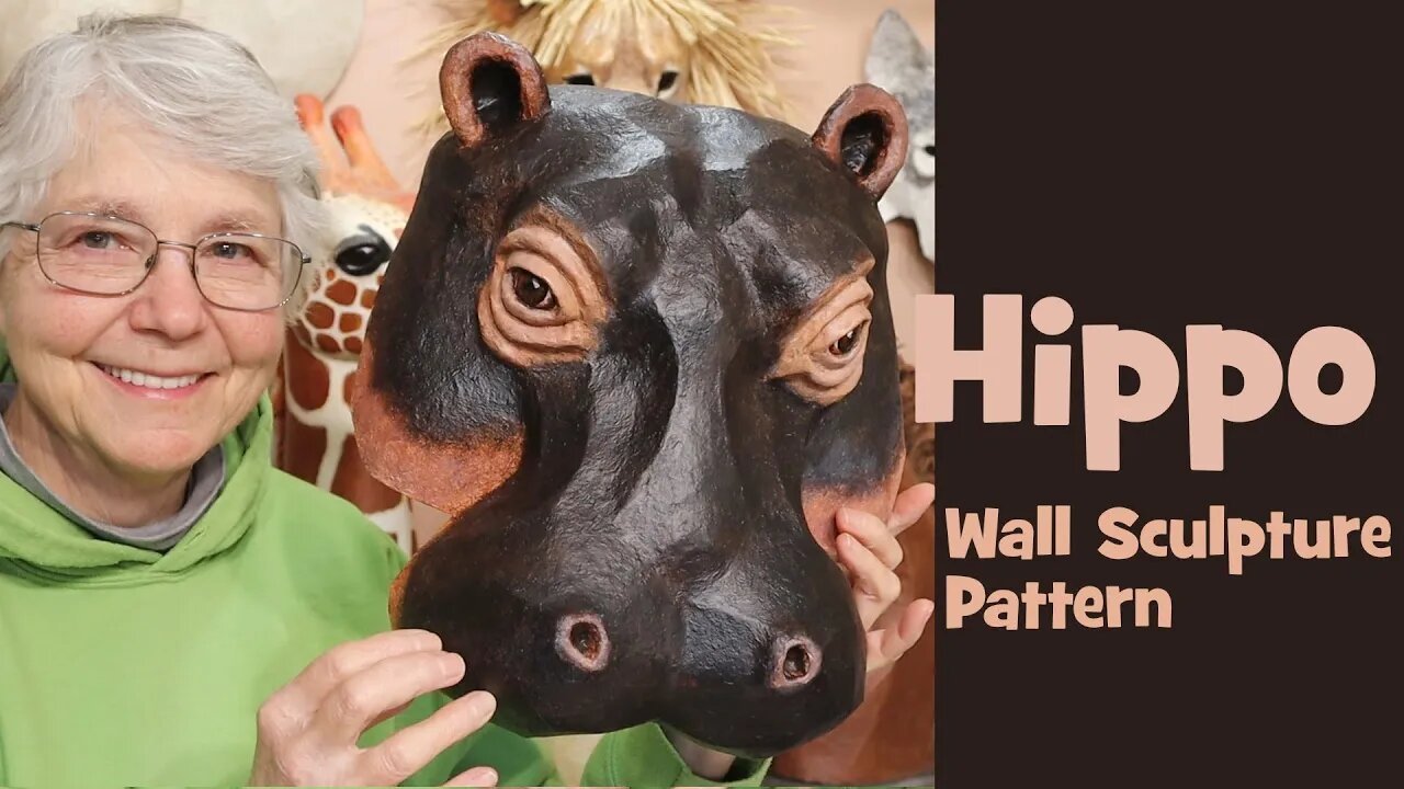 New Hippo Pattern for Paper Mache