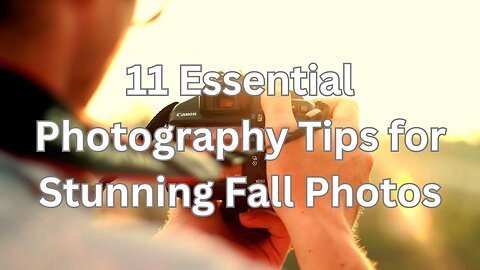 11 Essential Photography Tips for Stunning Fall Photos