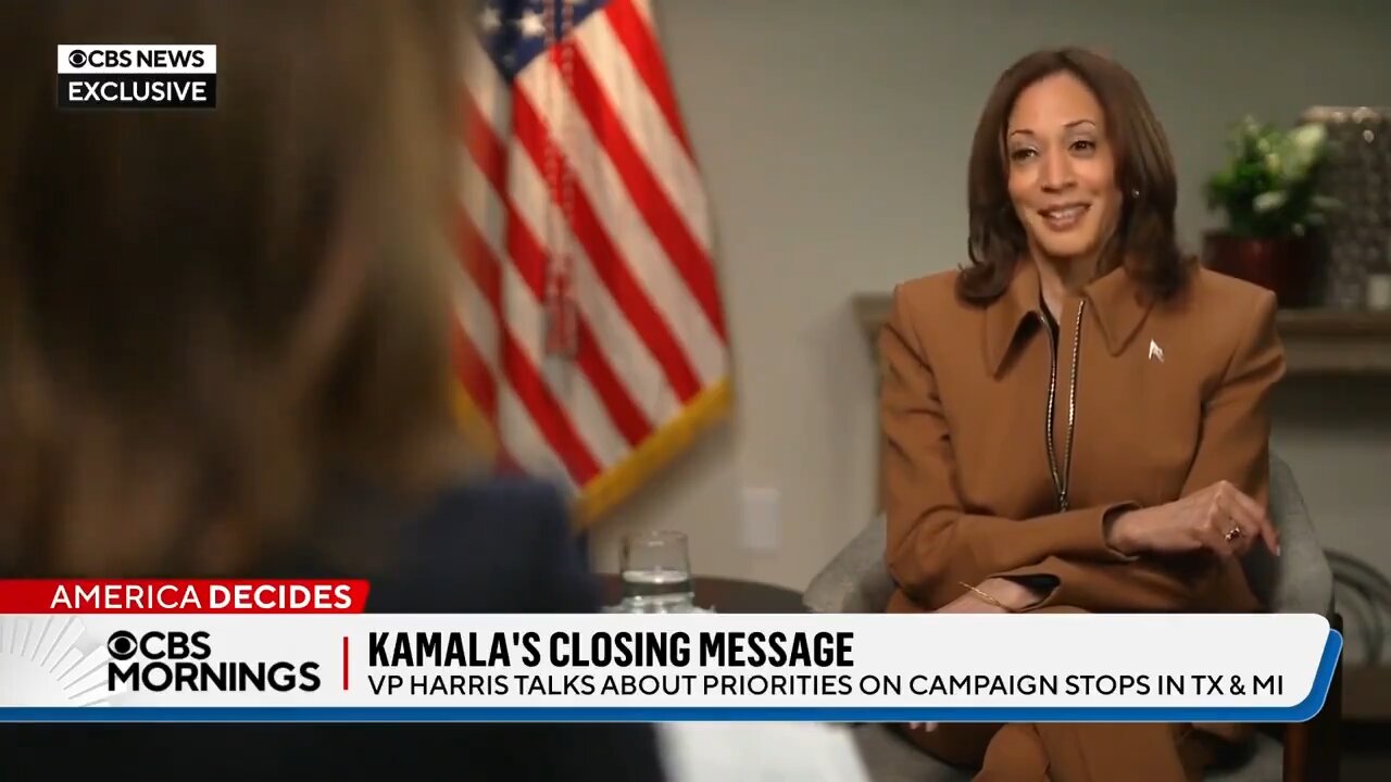 CBS: Trump wants you to take a cognitive test. KAMALA: *blank stare*