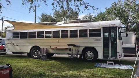 Setting up for the 2022 United Tiny House fall show in Sarasota, FL