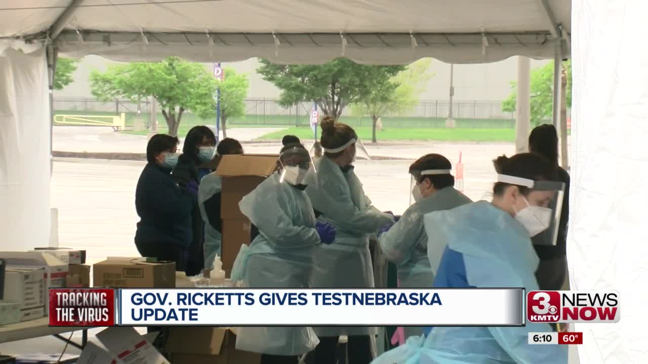 Gov. Ricketts Gives TestNebraska Update