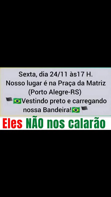 24/Nov - Manifestação em Porto Alegre