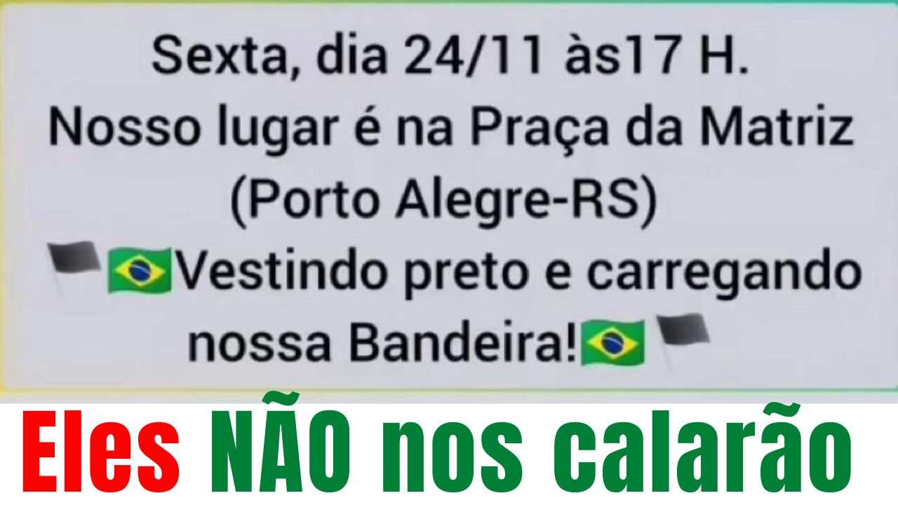 24/Nov - Manifestação em Porto Alegre