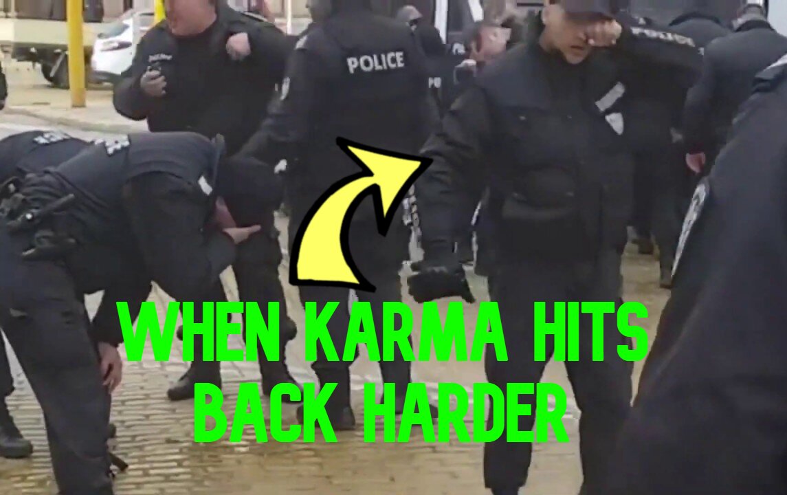 Cops Use Tear Gas Against Protesters But Karma Hits Back Harder
