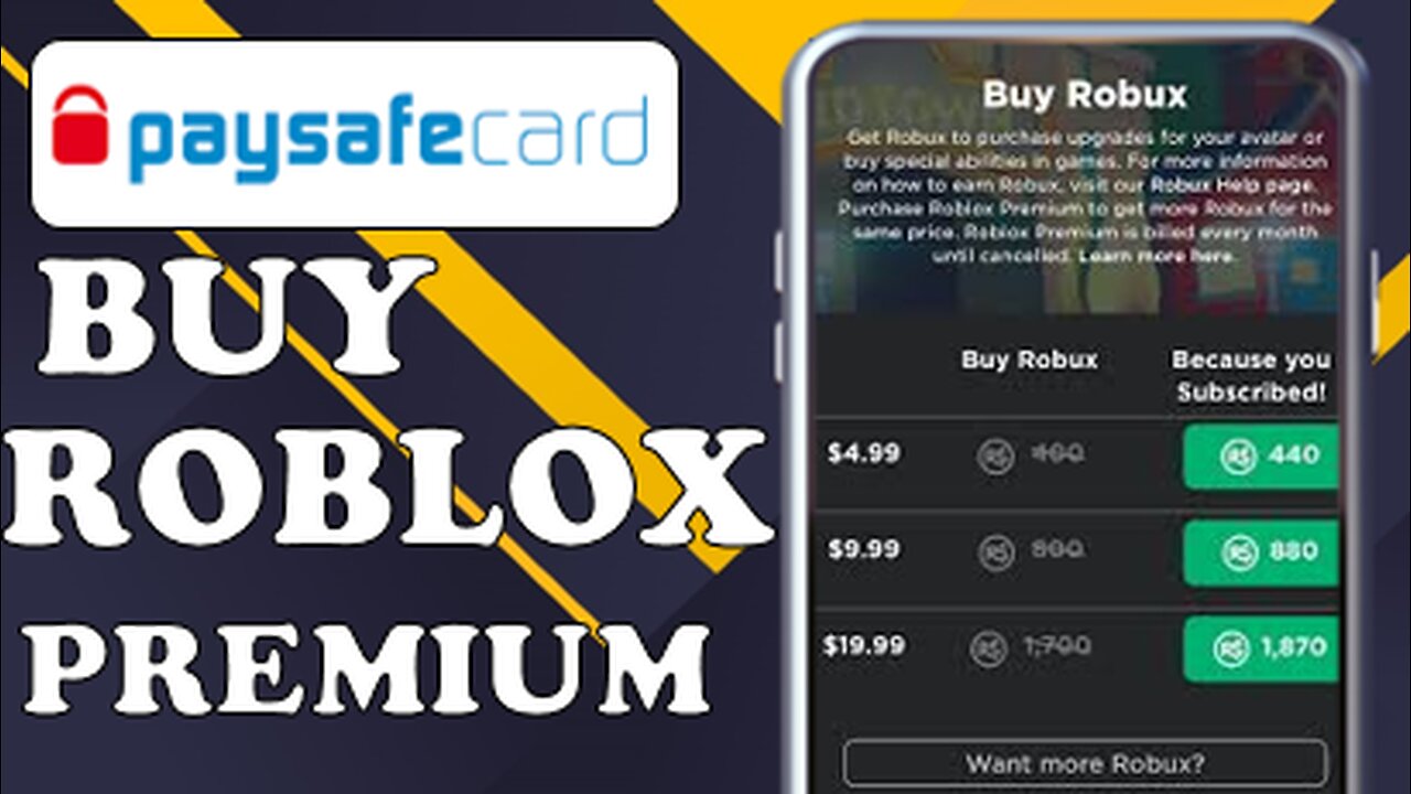 HOW TO BUY ROBLOX PREMIUM WITH PAYSAFECARD