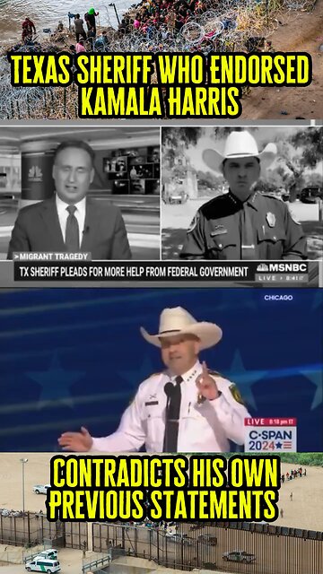 Texas Sheriff Who Endorsed Kamala Harris At DNC Contradicted His Own Previous Statements
