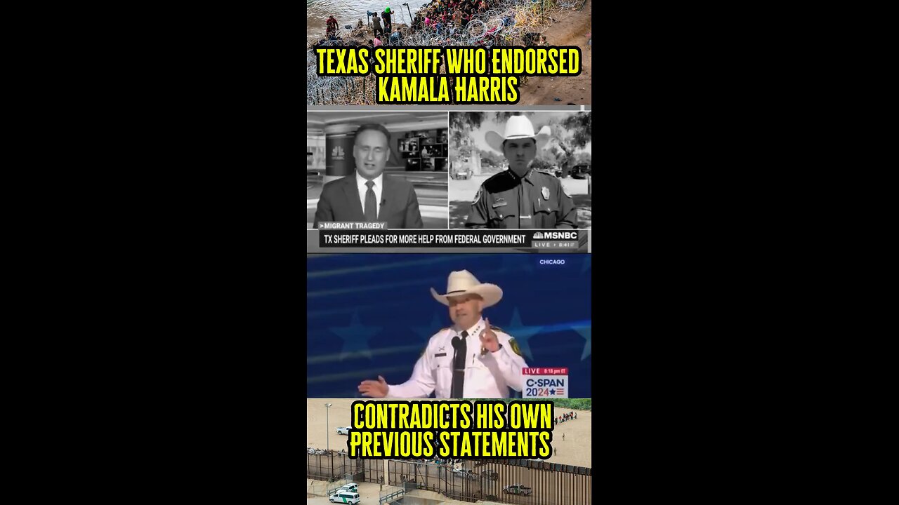 Texas Sheriff Who Endorsed Kamala Harris At DNC Contradicted His Own Previous Statements