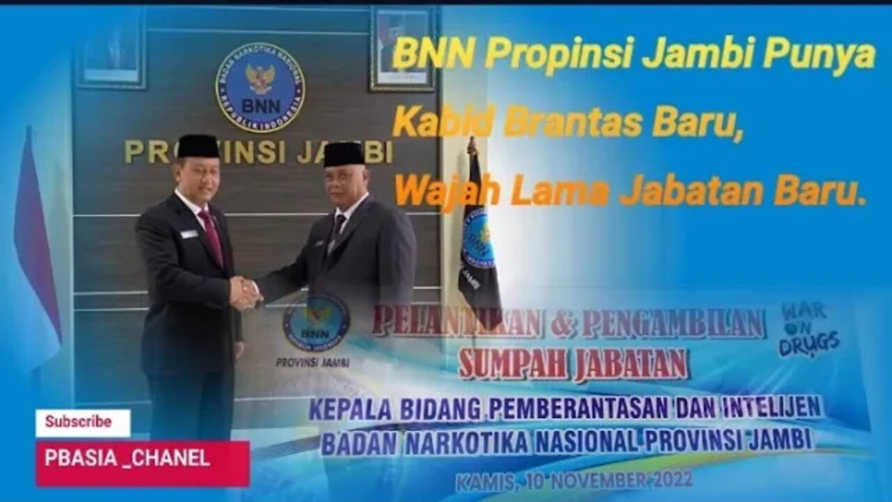 BNN Propinsi Jambi Punya Kabid Brantas Baru, Wajah Lama Jabatan Baru #bnnri #bnnews