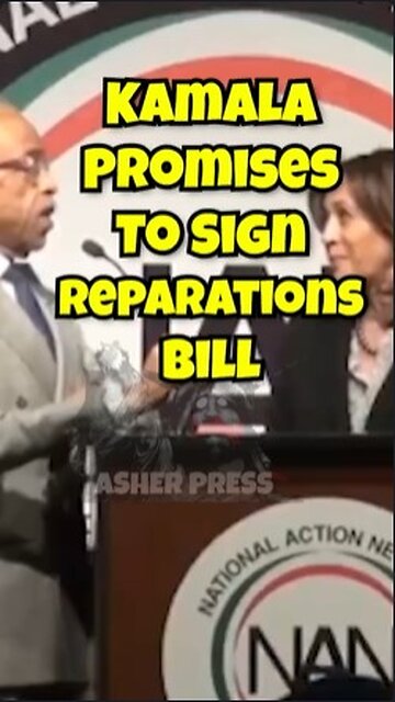 Kamala Promises To Sign Reparations Bill