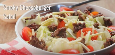 Keto Recipes - Keto Smoky Cheeseburger Salad