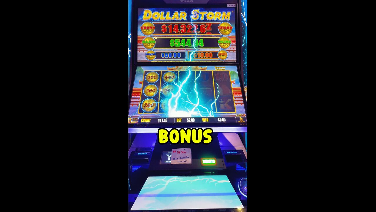 Dollar Storm EMPERORS TREASURE. slot machine BONUS!! #slots #casino #bonus #slotmachine