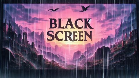 Black Screen Rain Sounds to relaxing and sleep better