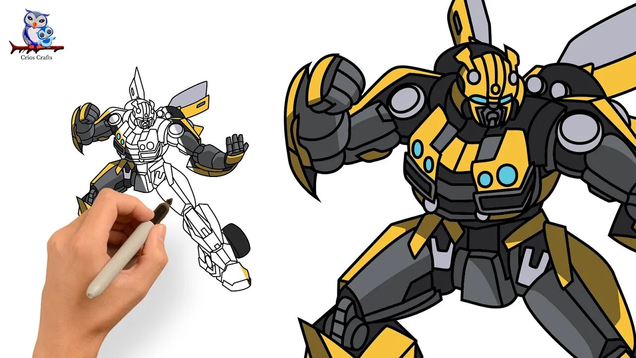 How to Draw Bumblebee Transformers - Rise of the Beasts