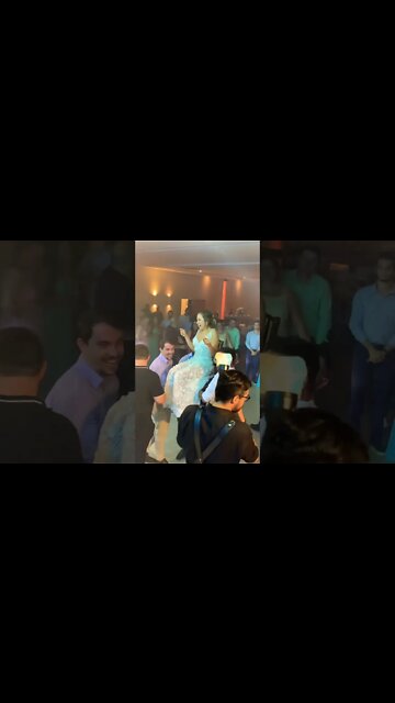 A RAINHA 👸 DA FESTA! #shorts #festadecasamento #bastidores #noiva